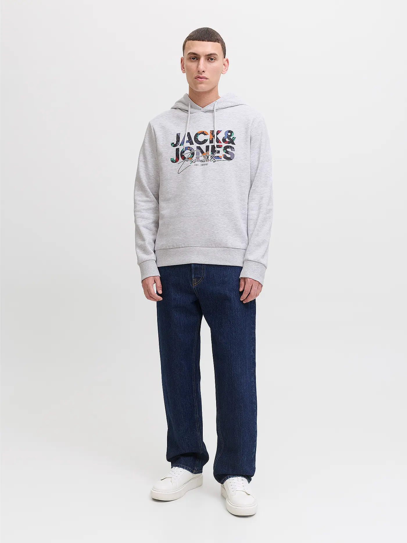JACK & JONES | Kapuzensweater - Hoodie JJGEPLAS | weiss